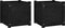 vidaXL - Plantenbakken - 2 - st - 40x40x40 - cm - massief - grenenhout - zwart