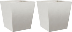 vidaXL - Plantenbakken - 2 - st - 40x40x40 - cm - roestvrij - staal