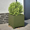 vidaXL - Plantenbakken - 2 - st - 40x40x40 - cm - staal - olijfgroen