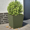 vidaXL - Plantenbakken - 2 - st - 40x40x40 - cm - staal - olijfgroen
