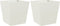 vidaXL - Plantenbakken - 2 - st - 40x40x40 - cm - staal - wit