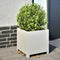 vidaXL - Plantenbakken - 2 - st - 40x40x40 - cm - staal - wit