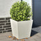 vidaXL - Plantenbakken - 2 - st - 40x40x40 - cm - staal - wit