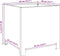 vidaXL - Plantenbakken - 2 - st - 40x40x40 - cm - staal - wit