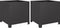 vidaXL - Plantenbakken - 2 - st - 40x40x40 - cm - staal - zwart