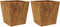 vidaXL - Plantenbakken - 2 - st - 40x40x40 - cm - weervast - staal
