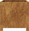 vidaXL - Plantenbakken - 2 - st - 40x40x40 - cm - weervast - staal