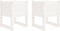 vidaXL - Plantenbakken - 2 - st - 40x40x52,5 - cm - massief - grenenhout - wit