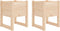 vidaXL - Plantenbakken - 2 - st - 40x40x52,5 - cm - massief - grenenhout