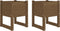 vidaXL - Plantenbakken - 2 - st - 40x40x52,5 - cm - massief - grenenhout - honingbruin