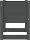 vidaXL - Plantenbakken - 2 - st - 40x40x52,5 - cm - massief - grenenhout - grijs