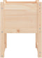 vidaXL - Plantenbakken - 2 - st - 40x40x52,5 - cm - massief - grenenhout