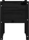 vidaXL - Plantenbakken - 2 - st - 40x40x52,5 - cm - massief - grenenhout - zwart