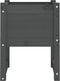vidaXL - Plantenbakken - 2 - st - 40x40x52,5 - cm - massief - grenenhout - grijs