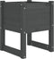 vidaXL - Plantenbakken - 2 - st - 40x40x52,5 - cm - massief - grenenhout - grijs