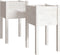 vidaXL - Plantenbakken - 2 - st - 40x40x70 - cm - massief - grenenhout - wit