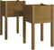 vidaXL - Plantenbakken - 2 - st - 40x40x70 - cm - massief - grenenhout - honingbruin