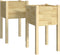vidaXL - Plantenbakken - 2 - st - 40x40x70 - cm - massief - grenenhout