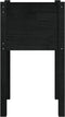 vidaXL - Plantenbakken - 2 - st - 40x40x70 - cm - massief - grenenhout - zwart