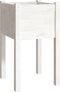 vidaXL - Plantenbakken - 2 - st - 40x40x70 - cm - massief - grenenhout - wit