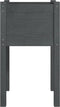 vidaXL - Plantenbakken - 2 - st - 40x40x70 - cm - massief - grenenhout - grijs