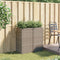vidaXL - Plantenbakken - 2 - st - 40x40x80 - cm - poly - rattan - grijs