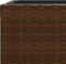 vidaXL - Plantenbakken - 2 - st - 40x40x80 - cm - poly - rattan - bruin