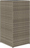 vidaXL - Plantenbakken - 2 - st - 40x40x80 - cm - poly - rattan - grijs
