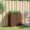 vidaXL - Plantenbakken - 2 - st - 40x40x80 - cm - poly - rattan - bruin