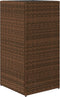 vidaXL - Plantenbakken - 2 - st - 40x40x80 - cm - poly - rattan - bruin
