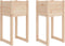 vidaXL - Plantenbakken - 2 - st - 40x40x81 - cm - massief - grenenhout