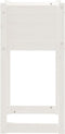 vidaXL - Plantenbakken - 2 - st - 40x40x81 - cm - massief - grenenhout - wit
