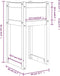 vidaXL - Plantenbakken - 2 - st - 40x40x81 - cm - massief - grenenhout - zwart
