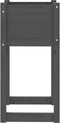 vidaXL - Plantenbakken - 2 - st - 40x40x81 - cm - massief - grenenhout - grijs