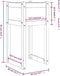 vidaXL - Plantenbakken - 2 - st - 40x40x81 - cm - massief - grenenhout - honingbruin