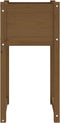 vidaXL - Plantenbakken - 2 - st - 40x40x81 - cm - massief - grenenhout - honingbruin