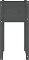 vidaXL - Plantenbakken - 2 - st - 40x40x81 - cm - massief - grenenhout - grijs