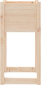 vidaXL - Plantenbakken - 2 - st - 40x40x81 - cm - massief - grenenhout