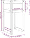 vidaXL - Plantenbakken - 2 - st - 40x40x81 - cm - massief - grenenhout - grijs