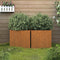 vidaXL - Plantenbakken - 2 - st - 42x40x39 - cm - cortenstaal
