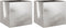 vidaXL - Plantenbakken - 2 - st - 42x40x39 - cm - roestvrij - staal - zilverkleurig