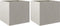 vidaXL - Plantenbakken - 2 - st - 42x40x39 - cm - roestvrij - staal - zilverkleurig