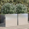 vidaXL - Plantenbakken - 2 - st - 42x40x39 - cm - roestvrij - staal - zilverkleurig