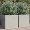 vidaXL - Plantenbakken - 2 - st - 42x40x39 - cm - roestvrij - staal - zilverkleurig