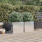 vidaXL - Plantenbakken - 2 - st - 42x40x39 - cm - roestvrij - staal - zilverkleurig