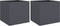 vidaXL - Plantenbakken - 2 - st - 42x40x39 - cm - staal - antracietkleurig