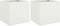 vidaXL - Plantenbakken - 2 - st - 42x40x39 - cm - staal - wit