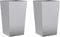 vidaXL - Plantenbakken - 2 - st - 45x45x75 - cm - gegalvaniseerd - staal