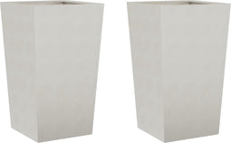 vidaXL - Plantenbakken - 2 - st - 45x45x75 - cm - roestvrij - staal