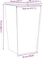 vidaXL - Plantenbakken - 2 - st - 45x45x75 - cm - roestvrij - staal